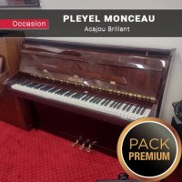 Pleyel Upright Piano Satinwood Neoclassical Inlay Fluted, Columnar Legs For  Sale at 1stDibs