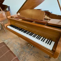 Hyundai Oak Satin Baby Grand Piano - Free Delivery Within 1000 Miles Of Atlanta! 